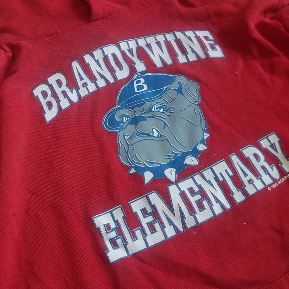 Vintage BRADYWINE Elementary Sweatshirt Jerzees Tag Sz M Hoodie. (E) - Picture 2 of 4